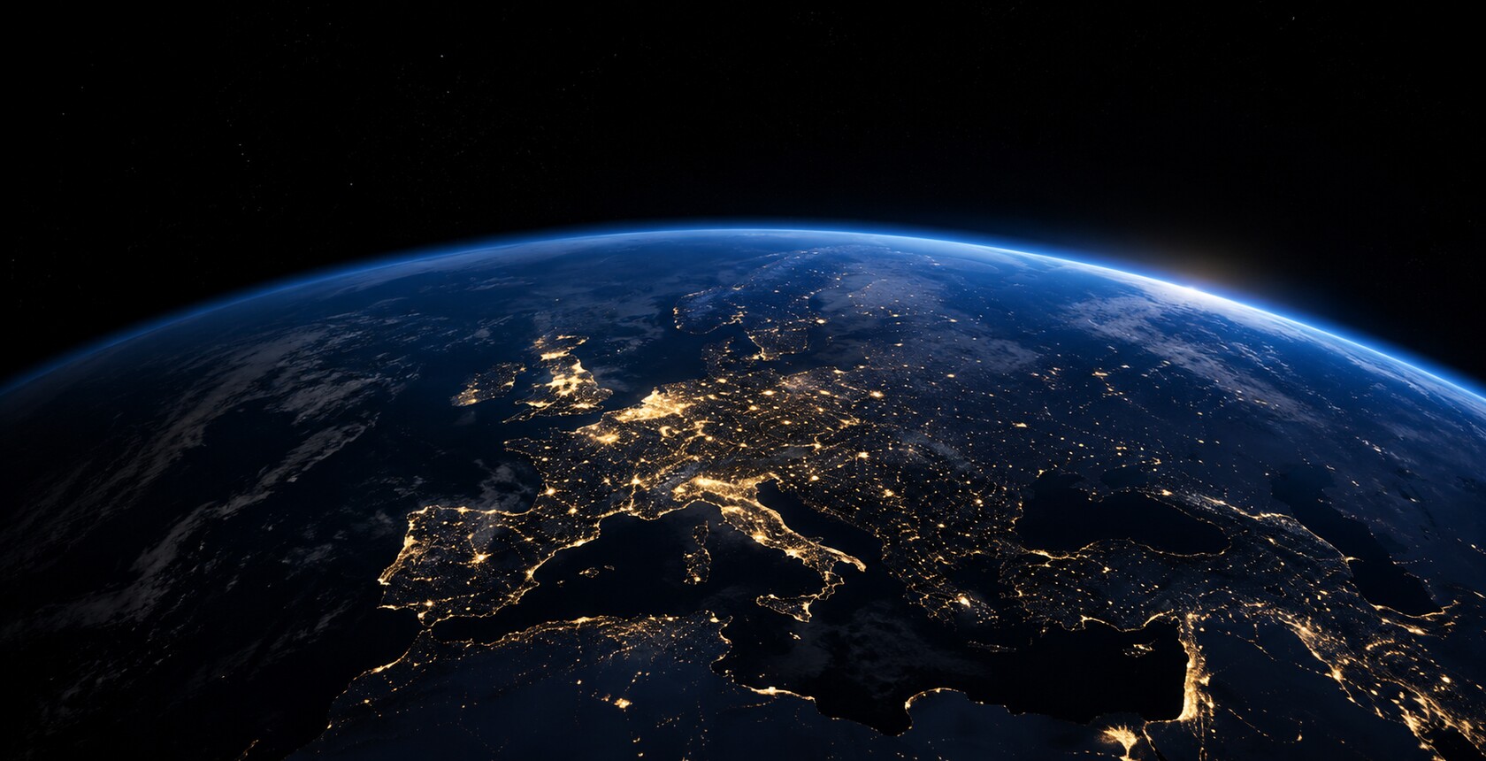 Die Erde bei Nacht aus dem Weltall